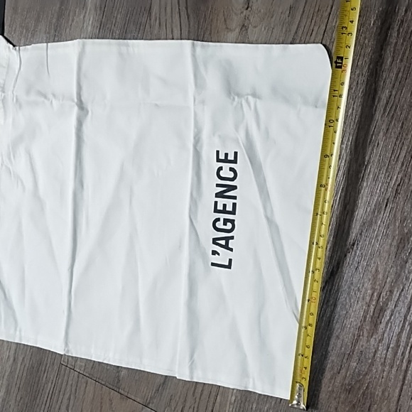 L'AGENCE White Drawstring Bag - Picture 3 of 5